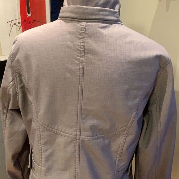 Free Country heather gray faux fur lined Moyen zip jacket, medium - Picture 5 of 9